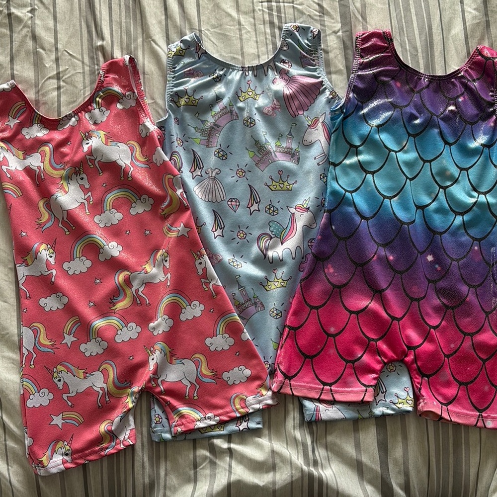 Bundle of 3 Leotards (Size 100 US 3-4 yrs old)